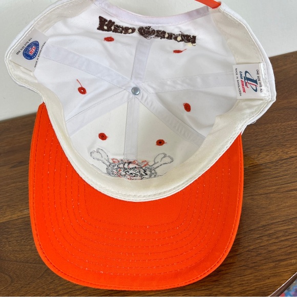 VTG Cleveland Browns Logo Athletic Dawg Pound NFL Snapback Hat Cap Red Onion - Picture 16 of 16